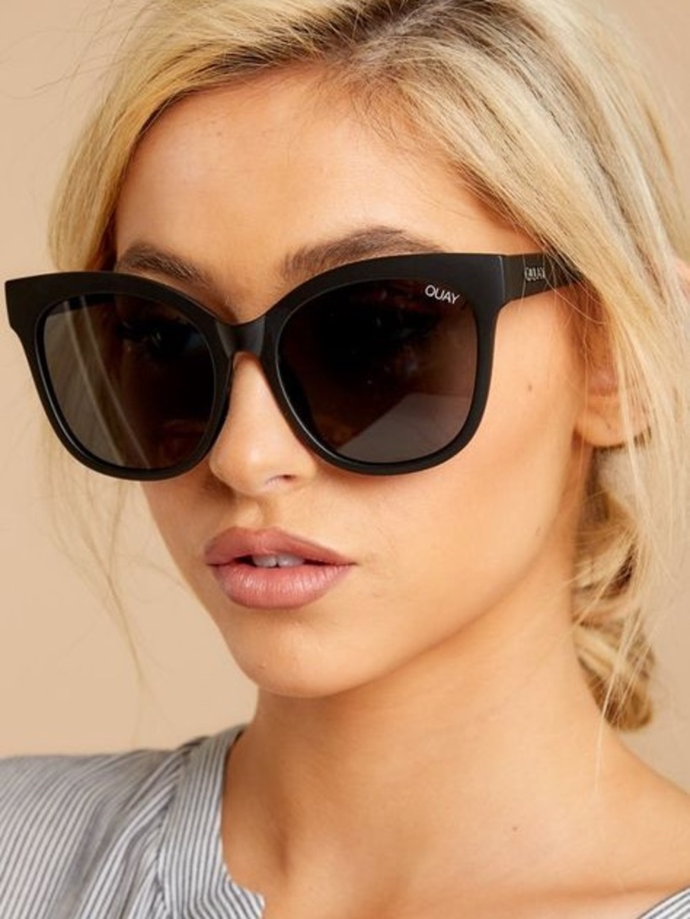 Quay Australia It’s My Way Matte Black Cat Eye Sunglasses